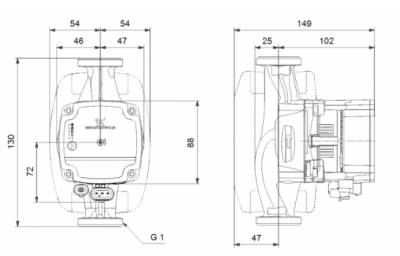 Циркуляционный насос Grundfos ALPHA1 L 15-40 130